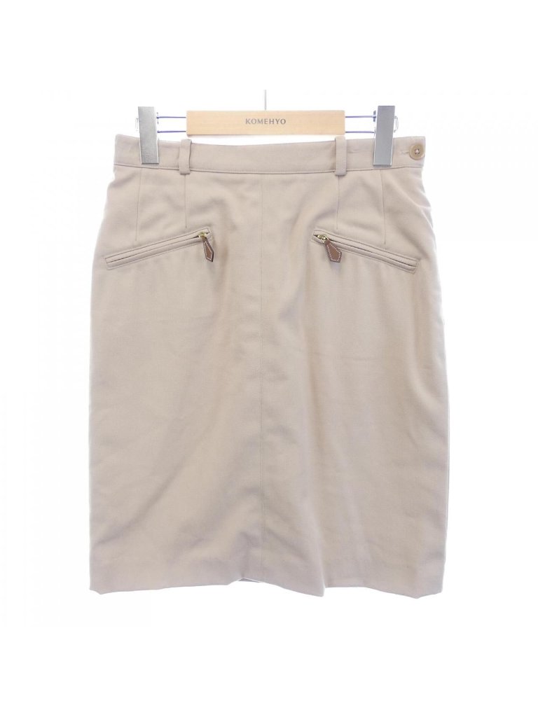 Hermes Vintage Side Zip Skirt